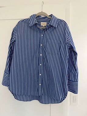 Sezane Bilma blue and white stripes 4/36